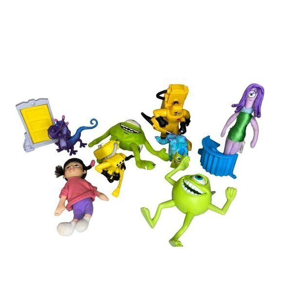 Vintage Disney Pixar Monsters Inc Action Figures Toys Lot Boo Randall Mike Wazow - Picture 1 of 7